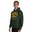 Man wearing Klein Forest High School Golden Eagles Forest Green Classic Unisex Hoodie 213