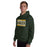 Man wearing Klein Forest High School Golden Eagles Forest Green Classic Unisex Hoodie 098