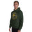 Man wearing Klein Forest High School Golden Eagles Forest Green Classic Unisex Hoodie 201