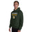 Man wearing Klein Forest High School Golden Eagles Forest Green Classic Unisex Hoodie 003