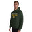 Man wearing Klein Forest High School Golden Eagles Forest Green Classic Unisex Hoodie 017