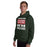 Man wearing The Woodlands High School Highlanders Forest Green Classic Unisex Hoodie 231