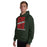 Man wearing The Woodlands High School Highlanders Forest Green Classic Unisex Hoodie 241