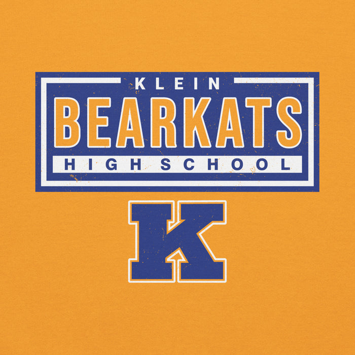Close-upv iew of Klein High School Bearkats Gold Classic Unisex Hoodie 049