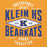 Close-up view of Klein High School Bearkats Gold Classic Unisex Hoodie 210