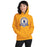 Woman wearing Klein High School Bearkats Gold Classic Unisex Hoodie 212