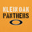 Close-up view of Klein Oak High School Panthers Gold Classic Unisex Hoodie 017