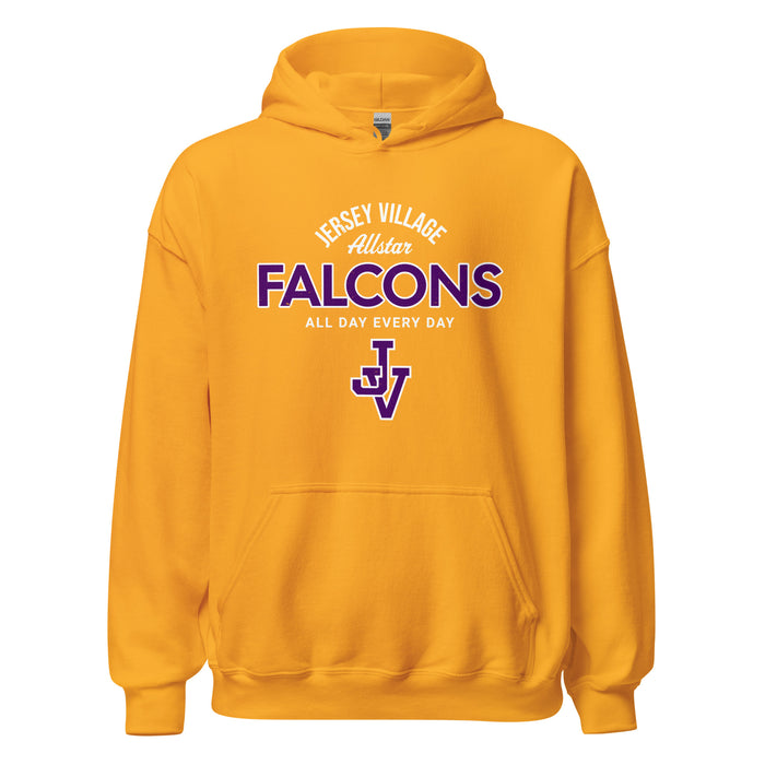 Jersey Village High School Falcons Gold Classic Unisex Hoodie 040