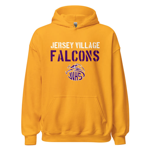 Jersey Village High School Falcons Gold Classic Unisex Hoodie 017