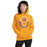 Woman wearing Jersey Village High School Falcons Gold Classic Unisex Hoodie 229