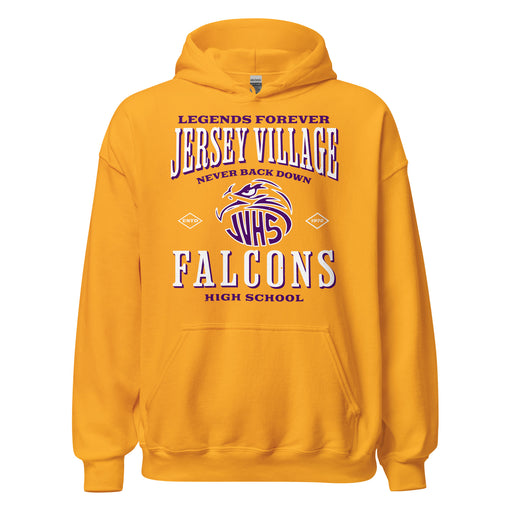 Jersey Village High School Falcons Gold Classic Unisex Hoodie 230