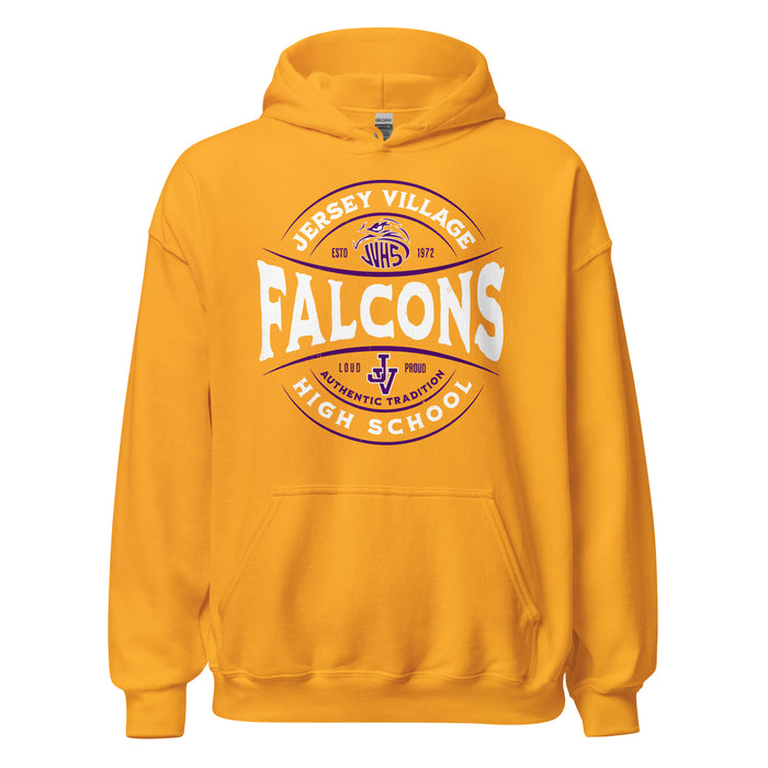 Jersey Village High School Falcons Gold Classic Unisex Hoodie 218