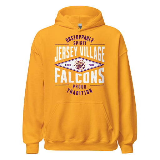Jersey Village High School Falcons Gold Classic Unisex Hoodie 210