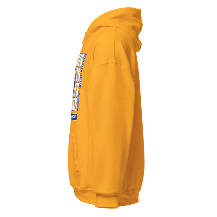 Side view of Klein High School Bearkats Gold Classic Unisex Hoodie 235