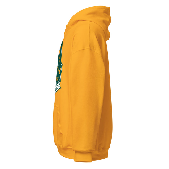 Side view of Klein Forest High School Golden Eagles Gold Classic Unisex Hoodie 219