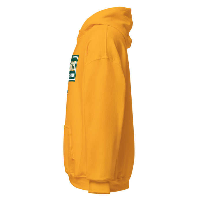 Side view of Klein Forest High School Golden Eagles Gold Classic Unisex Hoodie 049