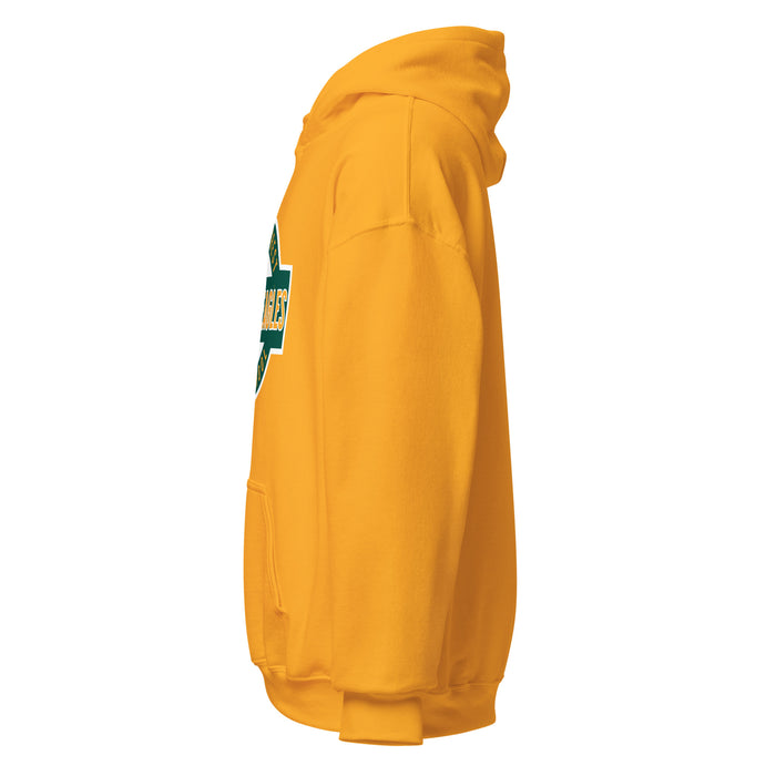 Side view of Klein Forest High School Golden Eagles Gold Classic Unisex Hoodie 011