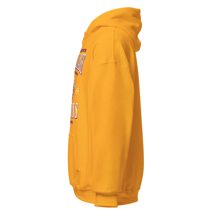 Side view of Jersey Village High School Falcons Gold Classic Unisex Hoodie 230