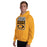 Man wearing Klein Oak High School Panthers Gold Classic Unisex Hoodie 001