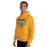 Man wearing Klein Oak High School Panthers Gold Classic Unisex Hoodie 049