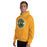 Man wearing Klein Forest High School Golden Eagles Forest Gold Unisex Hoodie 203