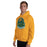 Man wearing Klein Forest High School Golden Eagles Gold Classic Unisex Hoodie 219
