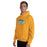 Man wearing Klein Forest High School Golden Eagles Gold Classic Unisex Hoodie 009