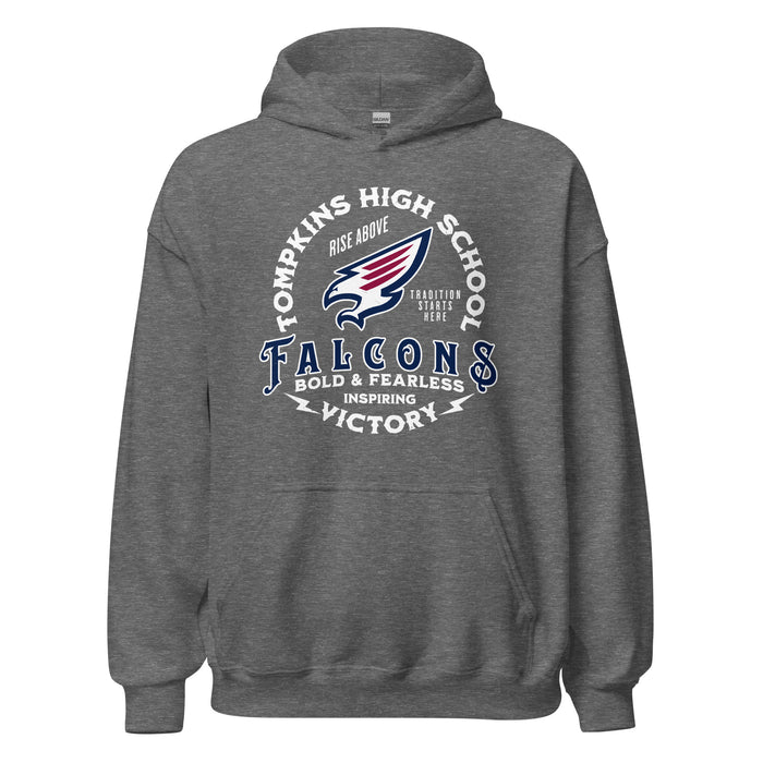 Tompkins High School Falcons Dark Grey Classic Unisex Hoodie 206