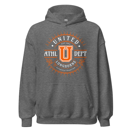 United High School Longhorns Dark Grey Classic Unisex Hoodie 201