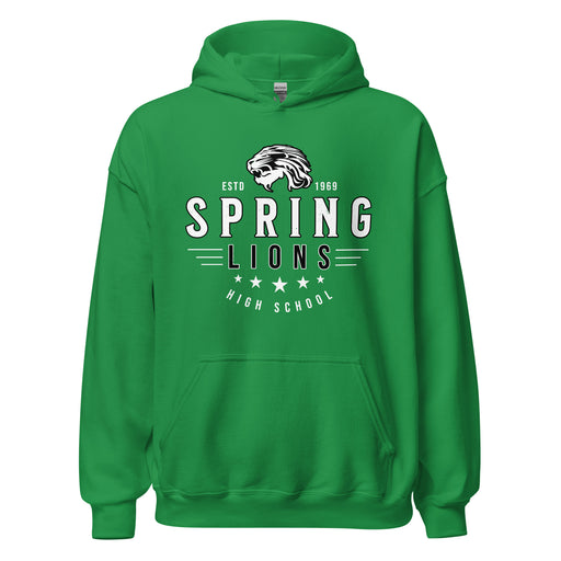 Spring High School Lions Irish Green Classic Unisex Hoodie 217