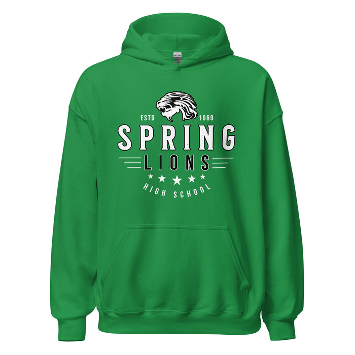 Spring High School Lions Irish Green Classic Unisex Hoodie 217