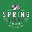 Close-up view of Spring High School Lions Irish Green Classic Unisex Hoodie 217