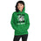 Woman wearing Spring High School Lions Irish Green Classic Unisex Hoodie 205