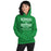 Woman wearing Spring High School Lions Irish Green Classic Unisex Hoodie 237