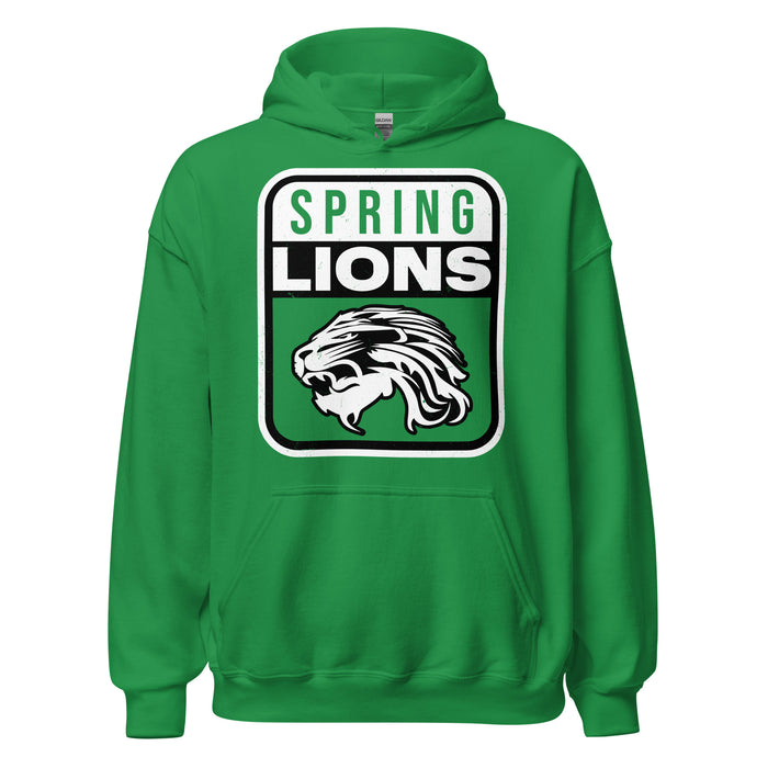 Spring High School Lions Irish Green Classic Unisex Hoodie 001