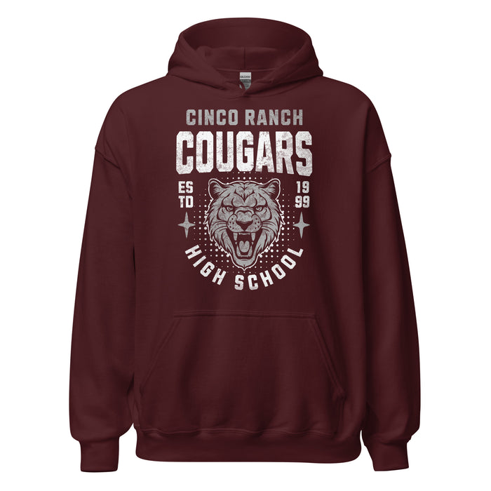 Cinco Ranch High School Cougars Maroon Classic Unisex Hoodie 201