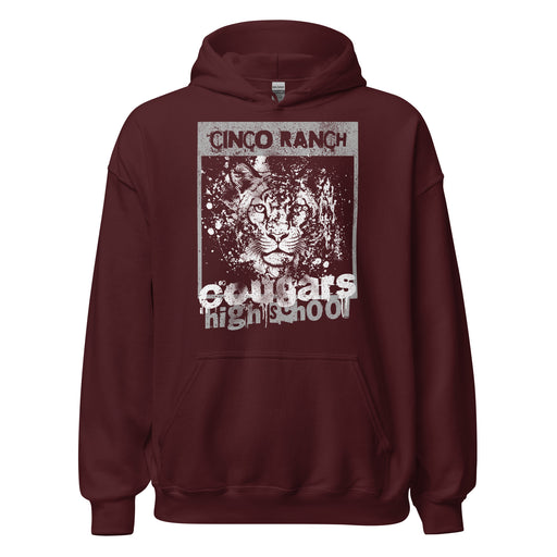 Cinco Ranch High School Cougars Maroon Classic Unisex Hoodie 202