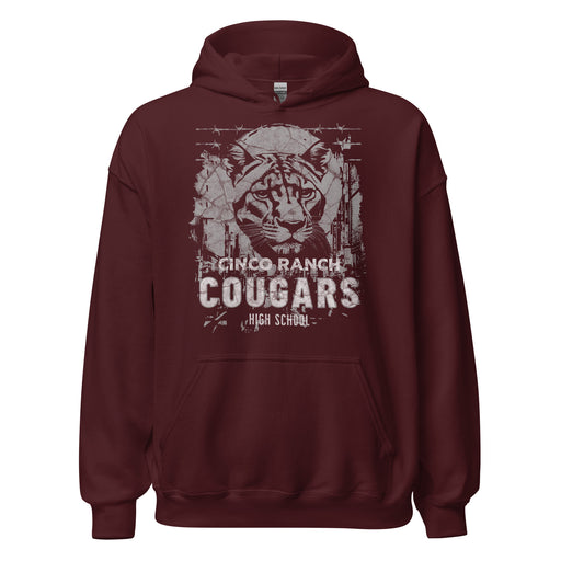 Cinco Ranch High School Cougars Maroon Classic Unisex Hoodie 209