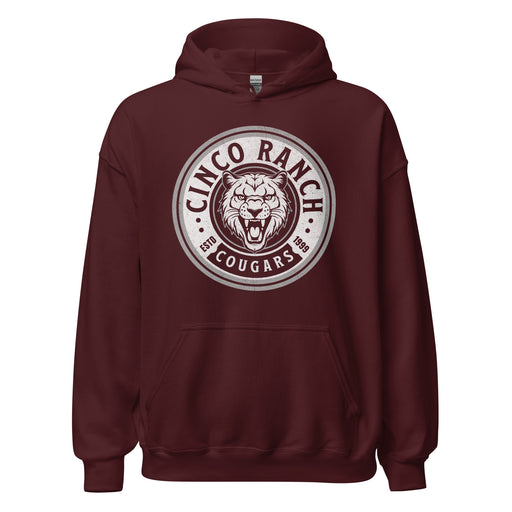 Cinco Ranch High School Cougars Maroon Classic Unisex Hoodie 211