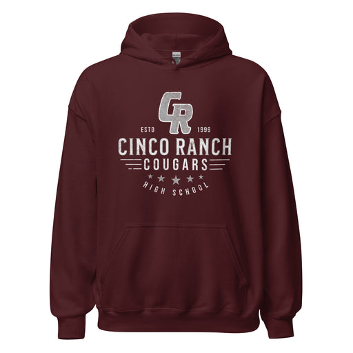 Cinco Ranch High School Cougars Maroon Classic Unisex Hoodie 219