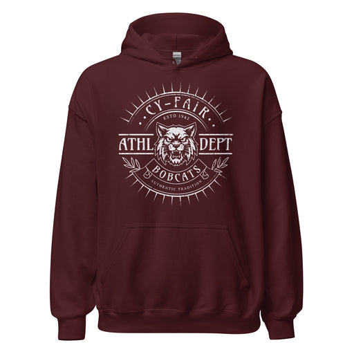 Cy-Fair High School Bobcats Maroon Classic Unisex Hoodie 201