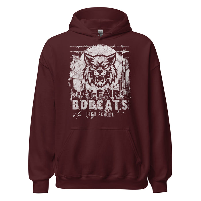 Cy-Fair High School Bobcats Maroon Classic Unisex Hoodie 202