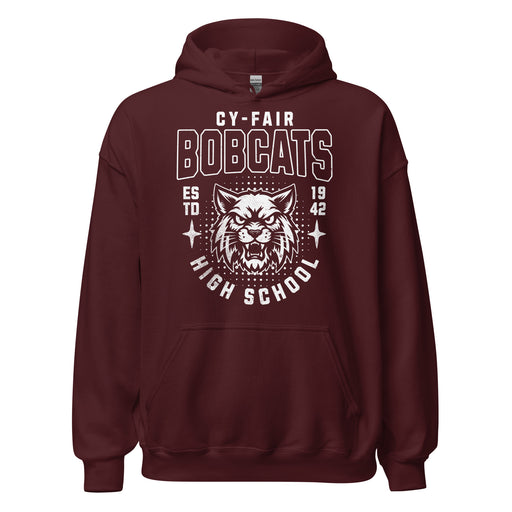 Cy-Fair High School Bobcats Maroon Classic Unisex Hoodie 204