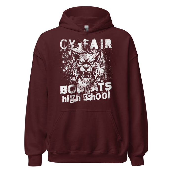 Cy-Fair High School Bobcats Maroon Classic Unisex Hoodie 205