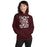 Woman wearing Cy-Fair High School Bobcats Maroon Classic Unisex Hoodie 205