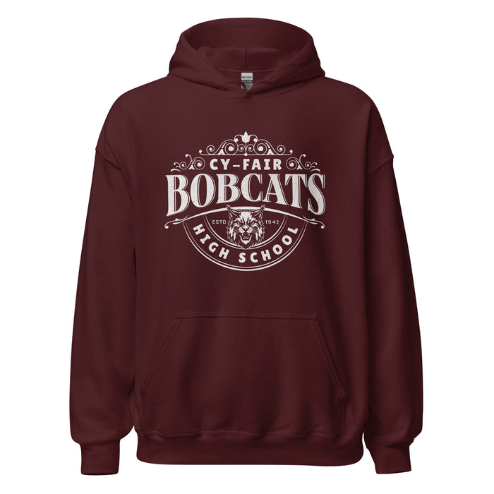 Cy-Fair High School Bobcats Maroon Classic Unisex Hoodie 211