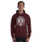 Man wearing Cy-Fair High School Bobcats Maroon Classic Unisex Hoodie 212