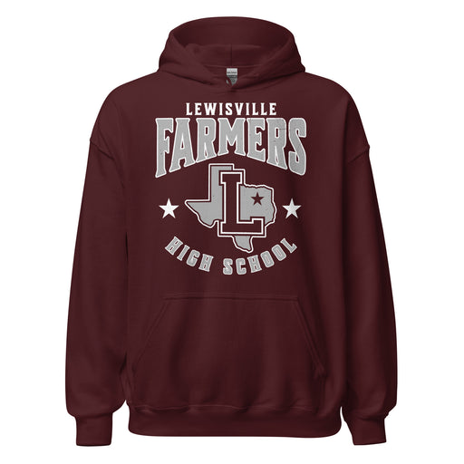 Lewisville High School Farmers Maroon Classic Unisex Hoodie 213