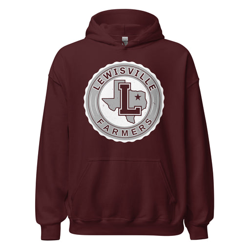 Lewisville High School Farmers Maroon Classic Unisex Hoodie 216