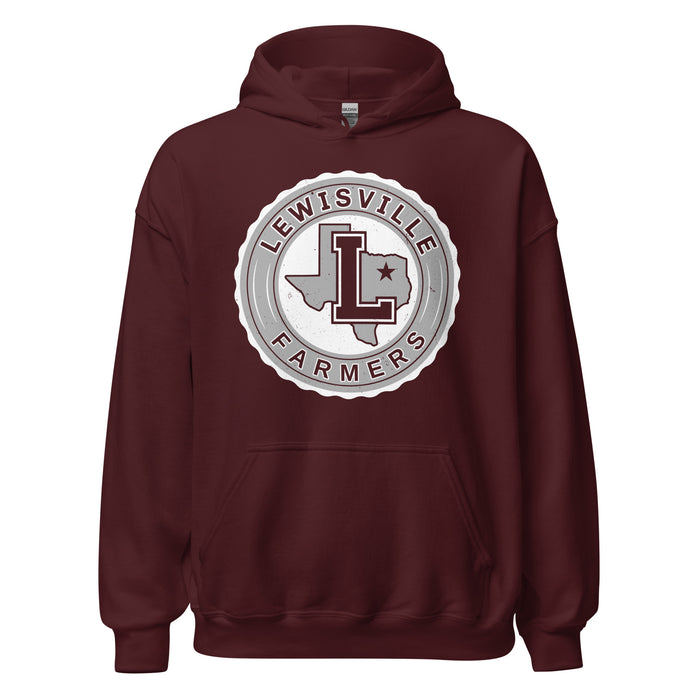 Lewisville High School Farmers Maroon Classic Unisex Hoodie 216